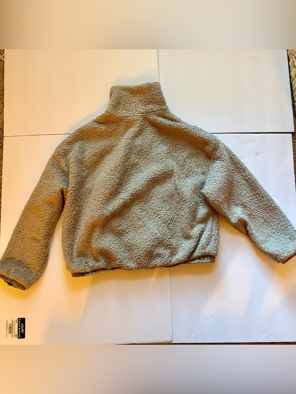 Vuori Cozy Sherpa Jacket Graphite Fleece Full Zip Size Medium Style VW530 - Picture 4 of 9